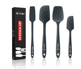 Silicone Spatula Set | 4 Versatile Tools Non-Stick & Heat Resistant | Strong Stainless Steel Core