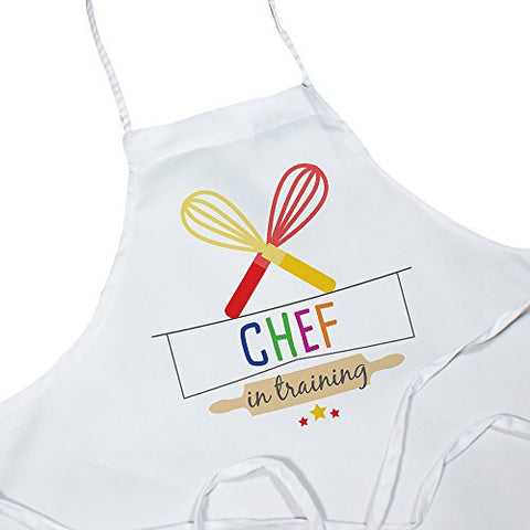 Colorful Chef in Training Kids Apron