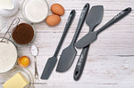 Silicone Spatula Set | 4 Versatile Tools Non-Stick & Heat Resistant | Strong Stainless Steel Core