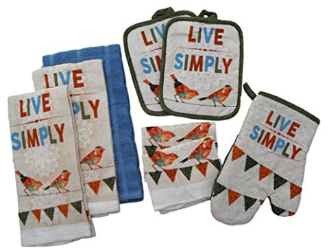 Capes Treasures Kitchen Linens 8 PC Set